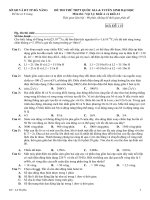 Đề thi thử Vật Lý (có đáp án)