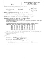 Đề kiểm tra học kì 2 môn Toán lớp 10 (1)