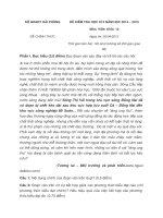 Đề thi học kì 2 lớp 12 môn Văn tỉnh Hải Phòng năm 2015