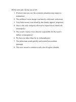 Đề thi môn anh viết lại câu số 20