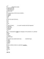 Tổng hợp câu hỏi trắc nghiệm môn Tiếng Anh có đáp án (30)