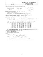 Đề kiểm tra học kì 2 môn Toán lớp 10 (1)