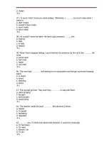 Tổng hợp câu hỏi trắc nghiệm môn Tiếng Anh (2)