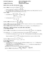 Đề thi thử dại học môn Toán có đáp án số 8