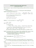 Đề thi thử đại học môn Toán tuyển chọn số 32