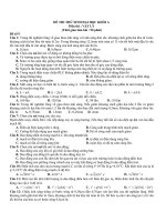 Đề ôn thi đại học môn Vật lý số 39