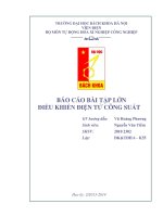 Báo cáo bài tập lớn điều khiển điện tử công suất