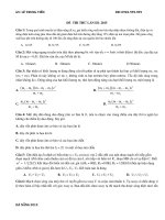 THI THỬ Đại Học năm 2015 MỚI LẠ môn vật lý