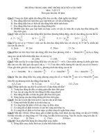 30 đề thi thử Tốt Nghiệp THPT năm 2009 các trường môn vật lý (30)