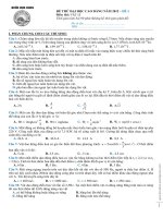 Đề thi thử đại học môn Vật lý chọn lọc số 13