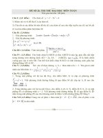 Đề thi thử đại học môn Toán tuyển chọn số 26