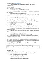 Lớp 9   bài tập trắc nghiệm thí nghiệm thực hành