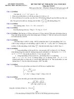 Đề luyện thi THPT Quốc gia môn toán số 105