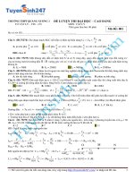 Đề thi thử lý năm 2015 - Có giải chi tiết kèm theo (58)