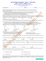 Đề luyện thi THPT Quốc gia môn Vật lý số 22