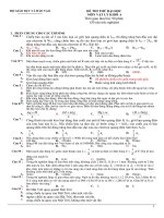 Đề luyện thi đại học môn Vật lý số 16