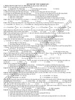 ĐỀ THI THỬ TỐT NGHIỆP Trung Học Phổ Thông môn vật lý SỐ 1