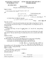 Đề thi toán 11 - sưu tầm đề kiểm tra, thi học kỳ, thi học sinh giỏi tham khảo bồi dưỡng (102)