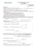 25 đề sưu tầm thi thử THPT Quốc gia môn vật lý (cớ lời giải chi tiết năm 2014) (5)