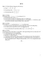 Đề tuyển sinh vào 10 môn toán có đáp án số 76