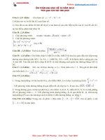 ÔN TOÁN ĐẠI HỌC ĐỀ 23 NĂM 2014