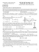 Đề ôn thi đại học môn Vật lý số 104