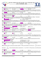 Đề THI THỬ LẦN 1 - thầy BÙI GIA NỘI môn vật lý