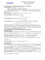 đề thi thử đh toán 2014