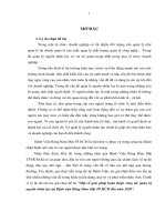 Một số giải pháp hoàn thiện công tác phát triển nguồn nhân lực tại bệnh viện Răng Hàm Mặt Tp.HCM đến năm 2020