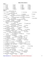 Đề thi thử môn Tiếng Anh (3)