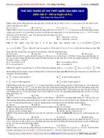 5 đề thi thử THPT và dự đoán môn lí 2015