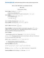 Đề luyện thi THPT quốc gia môn Toán số 1