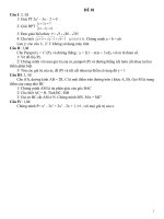 Đề tuyển sinh vào 10 môn toán có đáp án số 81