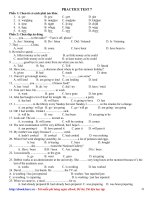 Đề thi thử môn Tiếng Anh (5)