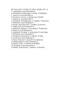 ĐỀ THI ANH 12 CHỌN TỪ TRÁI  NGHĨA SỐ  18