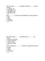 Tổng hợp câu hỏi trắc nghiệm môn Tiếng Anh (13)