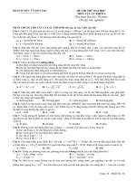 Đề luyện thi đại học môn Vật lý số 17