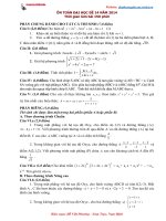 ÔN TOÁN ĐẠI HỌC ĐỀ 14 NĂM 2014