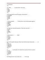 Tổng hợp câu hỏi trắc nghiệm môn Tiếng Anh (1)