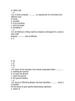 Tổng hợp câu hỏi trắc nghiệm môn Tiếng Anh (7)