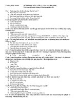 Đề đề nghị ôn thi tốt nghiệp và Học Kỳ 2 môn vật lý lớp 12 của các trường THPT tại Thành Phố HCM (13)