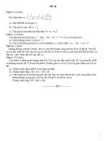 Đề tuyển sinh vào 10 môn toán có đáp án số 68