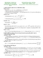 Đề thi thử đại học môn Toán khối A số 19