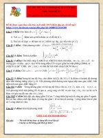 Đề thi thử THPT quốc gia môn Toán chọn lọc số 31