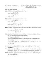 Đề thi toán 11 - sưu tầm đề kiểm tra, thi học kỳ, thi học sinh giỏi tham khảo bồi dưỡng (27)
