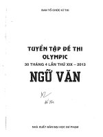 tổng hợp đề thi olimpic môn ngữ văn