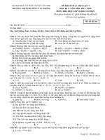 TRƯỜNG THPT CHUYÊN LÝ TỰ TRỌNG ĐỀ KIỂM TRA 1 TIẾT LẦN 2 HỌC KỲ II NĂM HỌC 2014-2015 Môn HÓA HỌC CƠ BẢN lớp 10