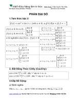 những công thức toán học bổ ích