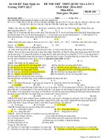 Đề thi thử THPT Quốc gia môn Hóa học chọn lọc số 24