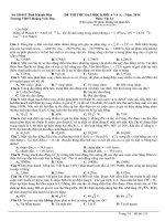 Đề thi thử Đại Học môn Vật lý khối A A1 môn vật lý (có đáp án)